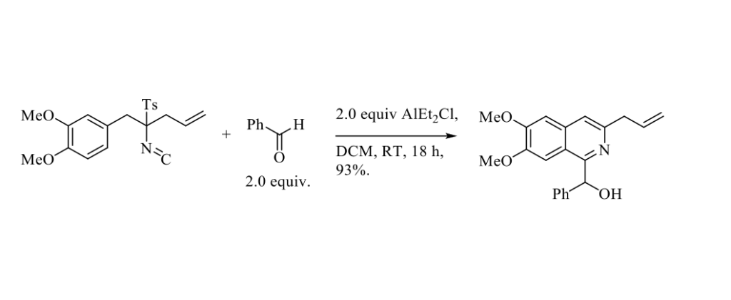 1‑Substituted isoquinolines synthesis by heterocyclization of TosMIC derivatives