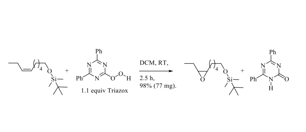 2-Hydroperoxy-4,6-diphenyl-1,3,5-triazine (Triazox) a new epoxidizing reagent