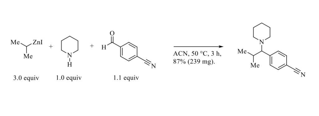 An efficient multicomponent Mannich reaction to prepare substituted amines