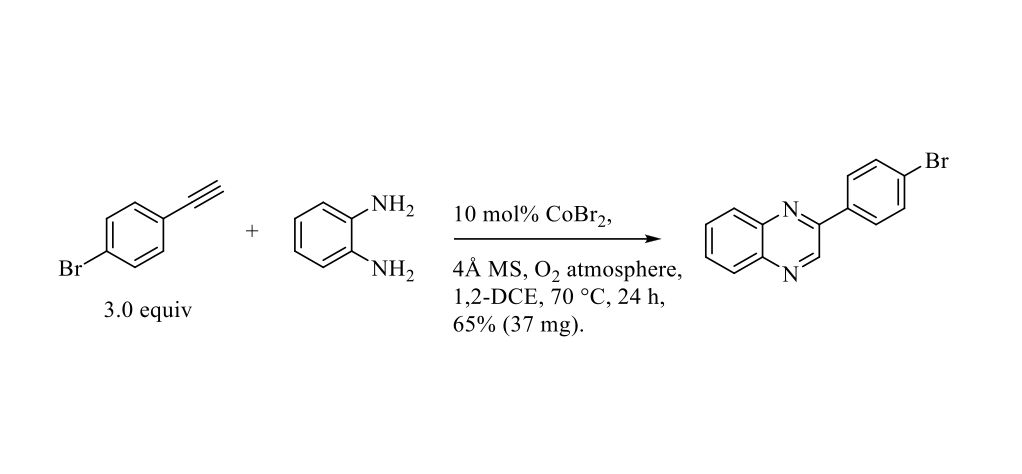 Cobalt-catalyzed preparation of quinoxalines