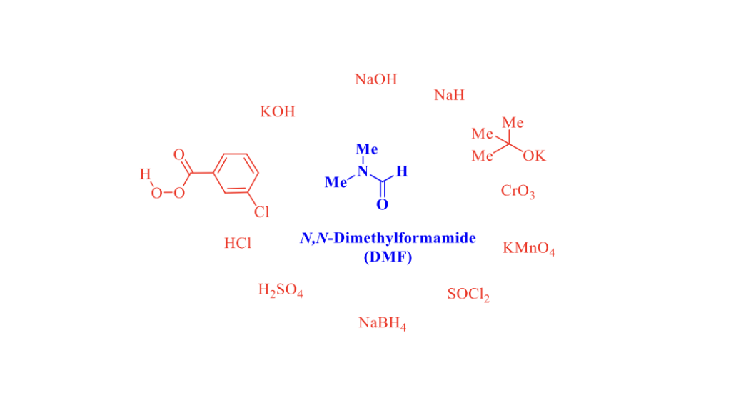 N,N-Dimethylformamide (DMF) is not a solvent above suspicion