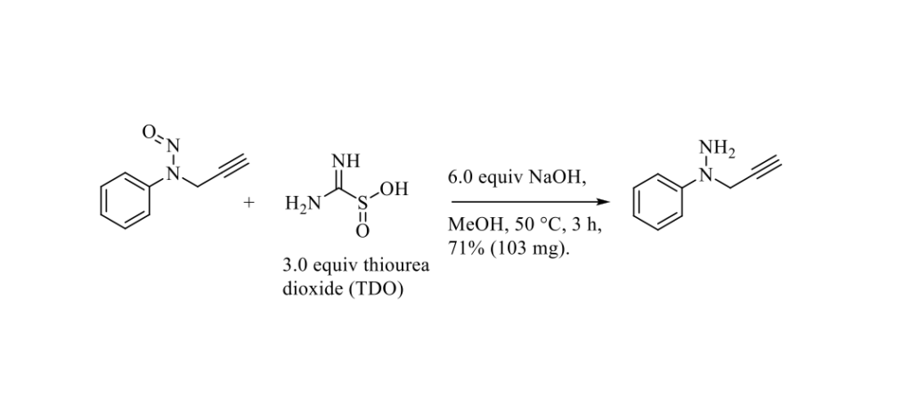 Thiourea dioxide, an efficient reagent to reduce aryl-N-nitrosamines to the corresponding hydrazines